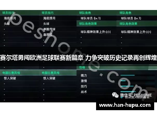 赛尔塔勇闯欧洲足球联赛新篇章 力争突破历史记录再创辉煌 赛尔塔勇闯欧洲足球联赛新篇章 力争突破历史记录再创辉煌